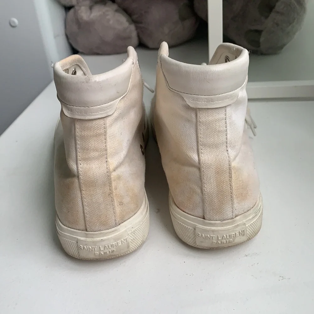 Saint Laurent Malibu Mid-Top Sneakers - Picture 3 of 7
